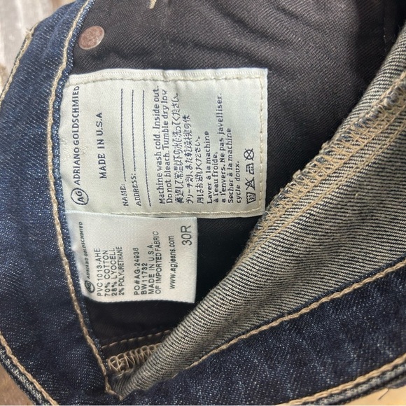 AG ADRIANO GOLDSCHMEID The Angel Bootcut Jeans Size 30. 44.5 inch length - Picture 6 of 12